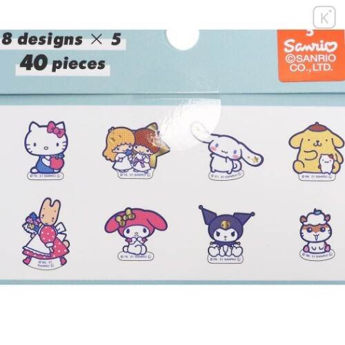 Japan Sanrio Upbeat Friends Seal Flakes Sticker - Mint - 2
