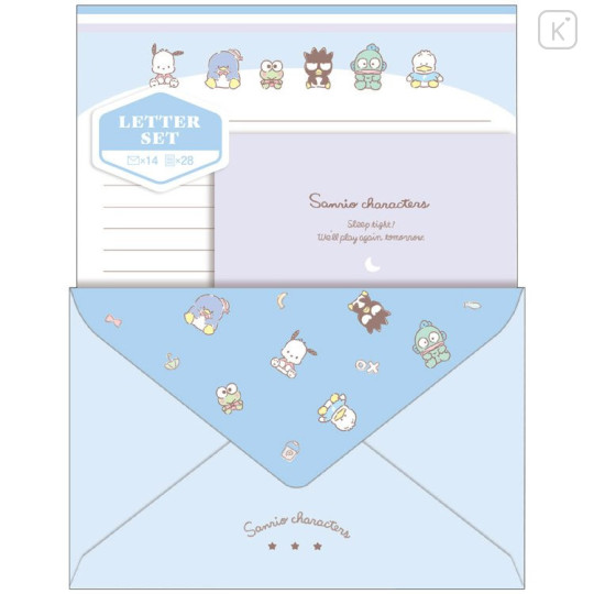 Japan Sanrio Letter Envelope Set Dreaming Blue Kawaii Limited