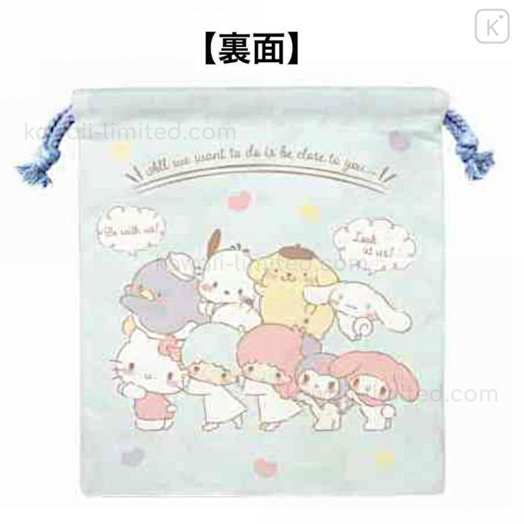 Japan Sanrio Drawstring Bag - Line up | Kawaii Limited