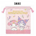 Japan Sanrio Drawstring Bag - My Melody & Kuromi - 2