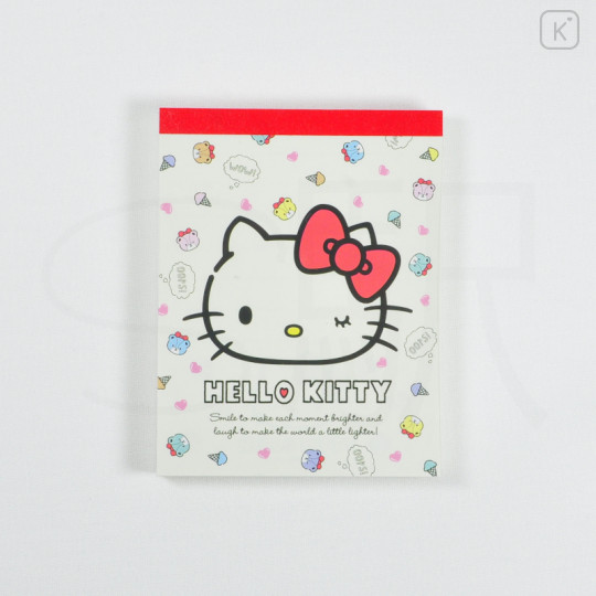 Japan Sanrio Mini Notepad - Hello Kitty / Dessert - 1