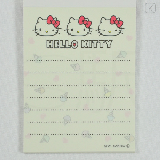 Japan Sanrio Mini Notepad - Hello Kitty / Dessert - 2