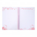 Sanrio A5 Twin Ring Notebook with File - Hello Kitty / Flower - 4