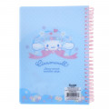Sanrio A5 Twin Ring Notebook with File - Cinnamoroll / Flower - 2
