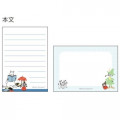 Japan Moomin Mini Notepad - Moomintroll & Little My / Reading - 2