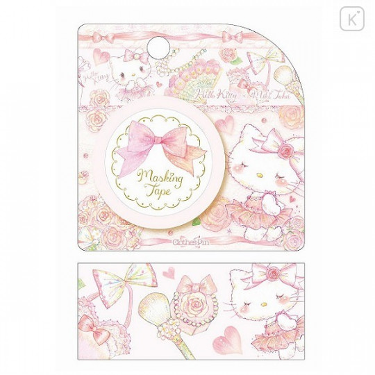 Japan Sanrio × Miki Takei Washi Paper Masking Tape - Hello Kitty / Sweet Etoile - 3