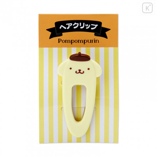 Japan Sanrio Acrylic Hair Clip - Pompompurin - 1