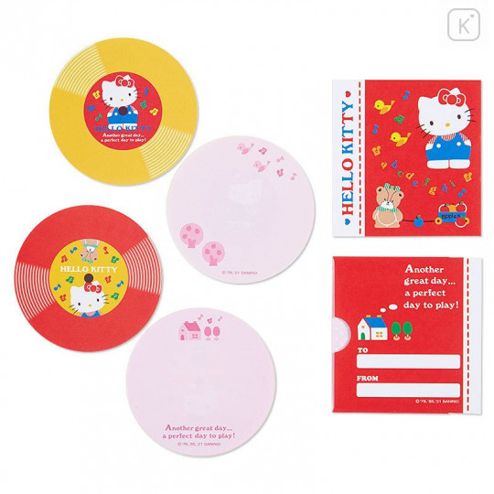 Japan Sanrio Disc Record Memo Pad - Hello Kitty - 1