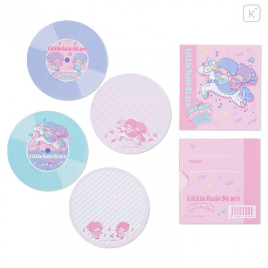 Japan Sanrio Disc Record Memo Pad - Little Twin Stars - 1