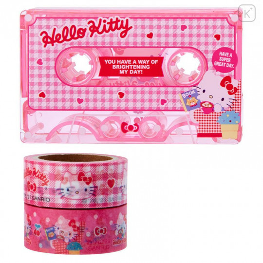 Japan Sanrio Cassette Washi Masking Tape Set - Hello Kitty - 1