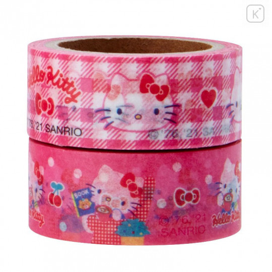 Japan Sanrio Cassette Washi Masking Tape Set - Hello Kitty - 4