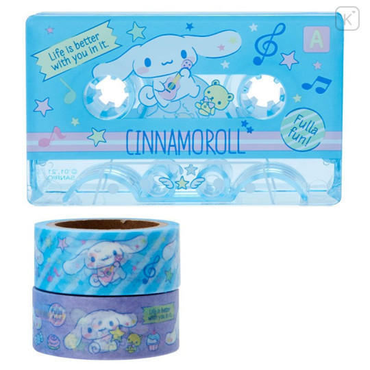 Japan Sanrio Cassette Washi Masking Tape Set - Cinnamoroll - 1