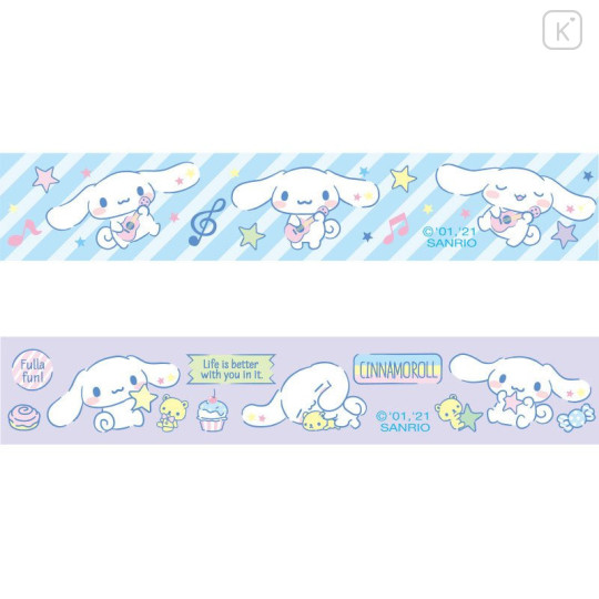 Japan Sanrio Cassette Washi Masking Tape Set - Cinnamoroll - 6