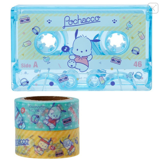 Japan Sanrio Cassette Washi Masking Tape Set - Pochacco - 1