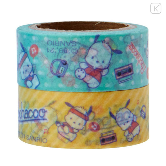 Japan Sanrio Cassette Washi Masking Tape Set - Pochacco - 4