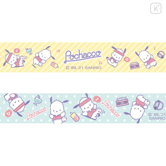 Japan Sanrio Cassette Washi Masking Tape Set - Pochacco - 6