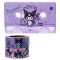 Japan Sanrio Cassette Washi Masking Tape Set - Kuromi - 1