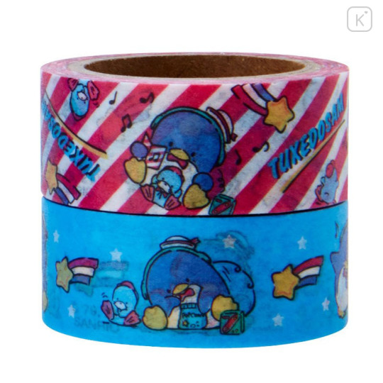 Japan Sanrio Cassette Washi Masking Tape Set - Tuxedo Sam - 4