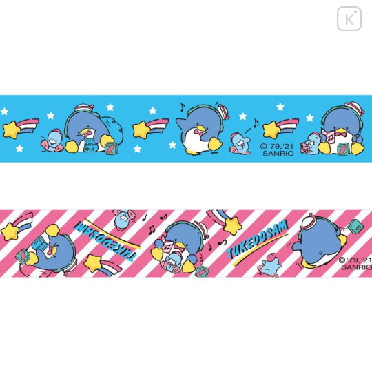 Japan Sanrio Cassette Washi Masking Tape Set - Tuxedo Sam - 6