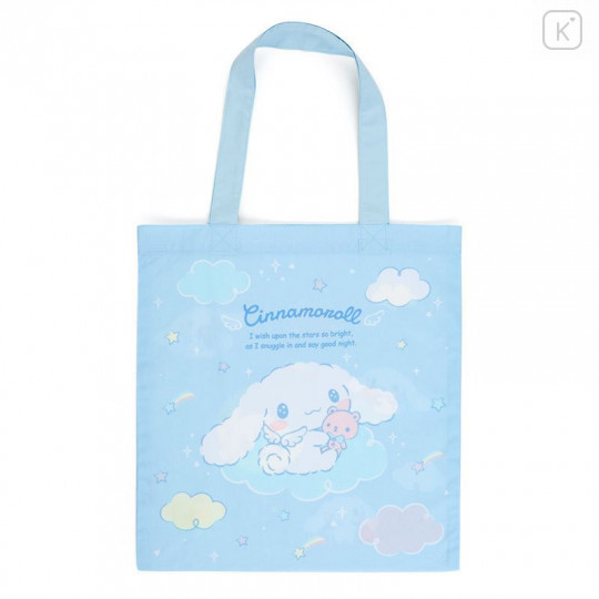 Japan Sanrio Cotton Tote Bag - Cinnamoroll / Starry Sky - 1