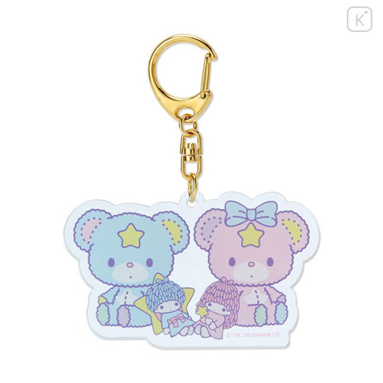 Japan Sanrio Acrylic Keychain - Puff & Poff : 45th Anniversary - 1