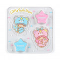 Japan Sanrio Acrylic Stand Stamp Set - Little Twin Stars Puff & Poff / 45th Anniversary - 1