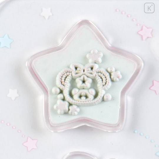 Japan Sanrio Acrylic Stand Stamp Set - Little Twin Stars Puff & Poff / 45th Anniversary - 7
