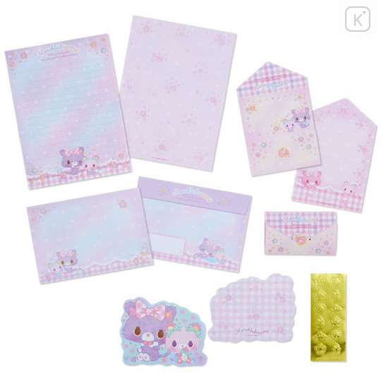 Japan Sanrio Letter Set with Lock Case - Mewkledreamy Chia - 3