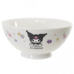 Japan Sanrio Porcelain Bowl - Kuromi Stars