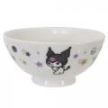 Japan Sanrio Porcelain Bowl - Kuromi Stars - 3