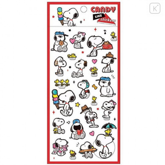 Japan Peanuts Candy Like Sticker - Snoopy Family - 1