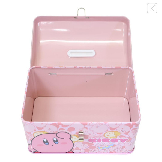 Japan Kirby Can Piggy Bank with Lock Case - Kirby & Waddle Dee : Pink - 3