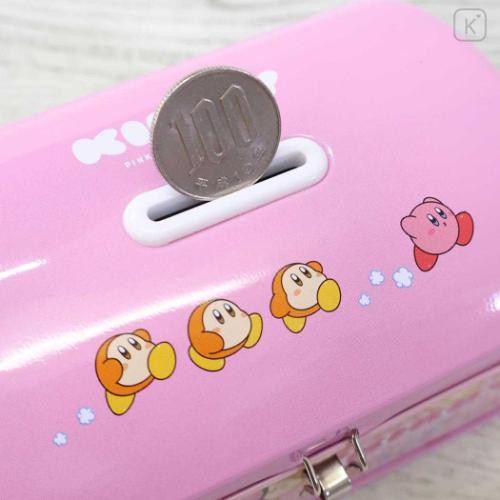 Japan Kirby Can Piggy Bank with Lock Case - Kirby & Waddle Dee : Pink - 4