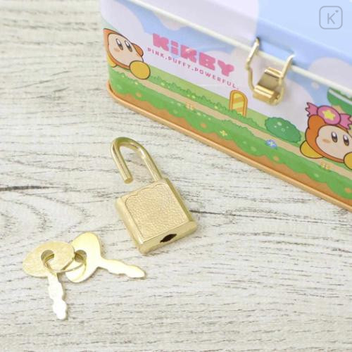 Japan Kirby Can Piggy Bank with Lock Case - Kirby & Waddle Dee : Mission - 5