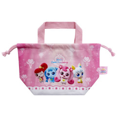 Japan Catch Teenieping Drawstring Pouch & Lunch Bag - Charcaters Pink
