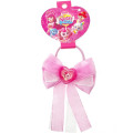 Japan Catch Teenieping Kids Hair Tie - Heartsping Ribbon Pink - 1