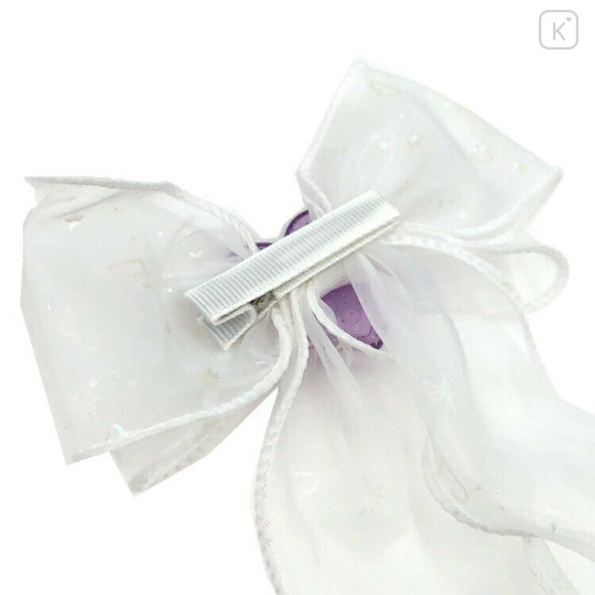 Japan Catch Teenieping Ribbon Barrette - Charcaters White - 3