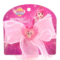 Japan Catch Teenieping Ribbon Barrette - Heartsping Pink