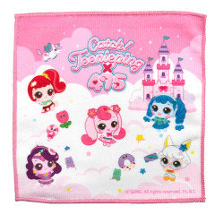 Japan Catch Teenieping Mini Towel Handkerchief - Characters Castle Pink