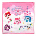 Japan Catch Teenieping Mini Towel Handkerchief - Characters Castle Pink - 1