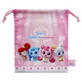 Japan Catch Teenieping Drawstring Bag (S) - Charcaters Pink - 1