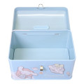 Japan Sanrio Can Piggy Bank with Lock Case - Cinnamoroll : Milk Blue - 3