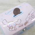 Japan Sanrio Can Piggy Bank with Lock Case - Cinnamoroll : Milk Blue - 4