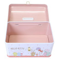 Japan Sanrio Can Piggy Bank with Lock Case - Hello Kitty & Tiny Chum - 3