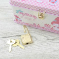 Japan Sanrio Can Piggy Bank with Lock Case - My Melody : Cake Party - 5