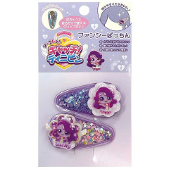 Japan Catch Teenieping Sequins Hair Clip Set - Luckyping Glitter Star Purple