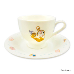 Japan Mofusand Teacup & Saucer Set - Fairytale Cat Tea Party Blue