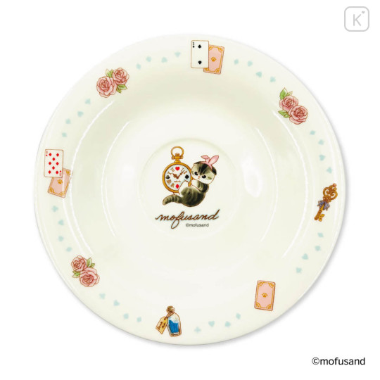 Japan Mofusand Teacup & Saucer Set - Fairytale Cat Tea Party Blue - 7