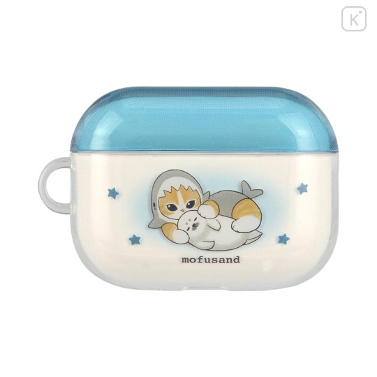 Japan Mofusand AirPods Pro 3 Soft Case - Shark Cat Seal Blue - 3