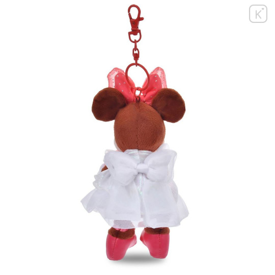 Japan Disney Store Plush Keychain - Minnie : Glossy Fruits Strawberry - 3